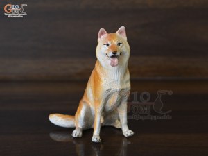 Tượng chó Shiba mẫu ngồi cao 11cm