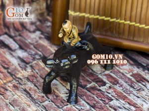 Tượng chú tiểu cưỡi trâu 10cm