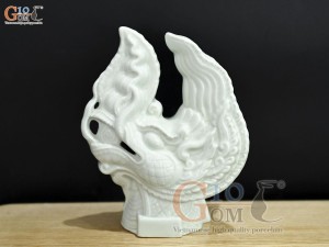 Tượng đầu Rồng thời Lý men ngọc, cao 17cm