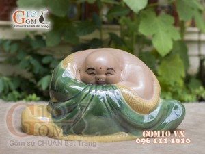 Tượng Di Lạc no đủ, cao 20cm