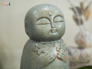 Tượng gốm An Nhiên màu xanh rêu, cao 20cm