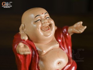 Tượng gốm Di Lạc Đón Phúc cao 10,5cm (Màu ngẫu nhiên)