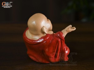 Tượng gốm Di Lạc Đón Phúc cao 10,5cm (Màu ngẫu nhiên)