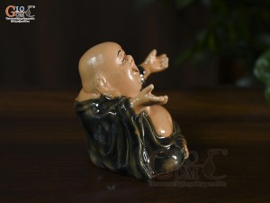 Tượng gốm Di Lạc Đón Phúc cao 10,5cm (Màu ngẫu nhiên)