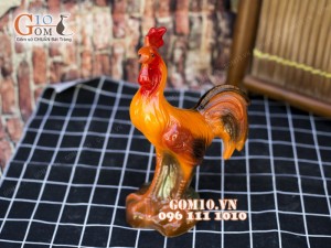 Tượng gốm Gà Trống cao 43cm