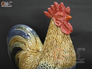 Tượng gốm Gà trống, cao 35cm