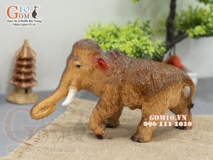 Tượng gốm hình chú Voi, dài 20cm