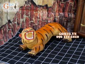 Tượng gốm hình Hổ cao 15 dài 30cm