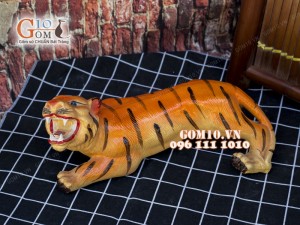 Tượng gốm hình Hổ cao 15 dài 30cm