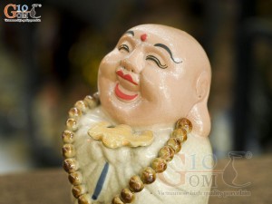 Tượng hoan hỷ men rạn, cao 16cm (Mẫu 03)