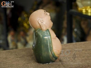 Tượng hoan hỷ men ngọc, cao 19cm (Mẫu 01)