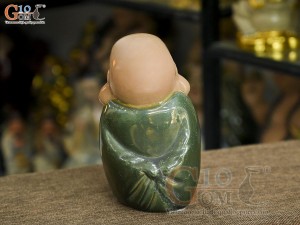 Tượng hoan hỷ men ngọc, cao 19cm (Mẫu 01)