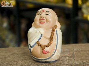 Tượng hoan hỷ men rạn, cao 16cm (Mẫu 02)