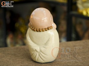 Tượng hoan hỷ men rạn, cao 16cm (Mẫu 04)