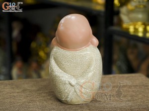 Tượng hoan hỷ men rạn, cao 19cm (Mẫu 01)