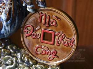 Tượng linh vật Mã Đáo Thành Công-Vạn Sự Như Ý, cao 34cm