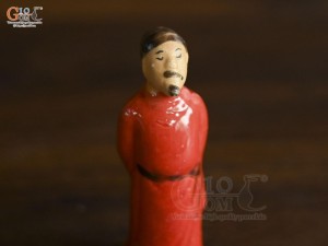 Tượng Lý Bạch áo đỏ, cao 8cm