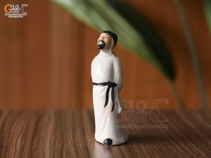 Tượng Lý Bạch áo trắng, cao 8cm
