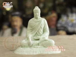 Tượng Phật Thích Ca Mâu Ni men ngọc cao 15cm