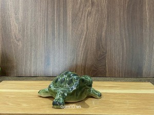 Tượng Rùa men xanh, dài 18cm Tượng Rùa men xanh, dài 18cm