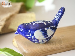 Tượng sứ decor dáng Chim băng, cao 8cm