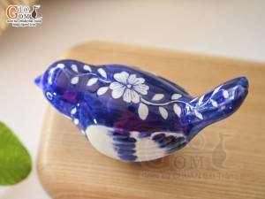 Tượng sứ decor dáng Chim băng, cao 8cm