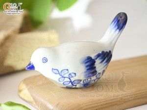 Tượng sứ decor dáng Chim, cao 8cm
