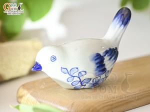 Tượng sứ decor dáng Chim, cao 8cm