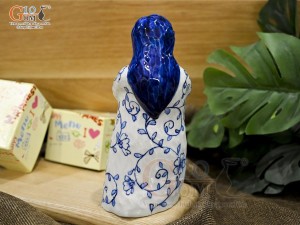 Tượng sứ decor dáng cô gái, cao 20cm