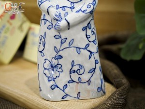 Tượng sứ decor dáng cô gái, cao 20cm
