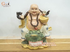 Tượng sứ Di Lạc Phúc Mãn Đường, cao 36cm