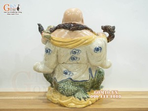 Tượng sứ Di Lạc Phúc Mãn Đường, cao 36cm
