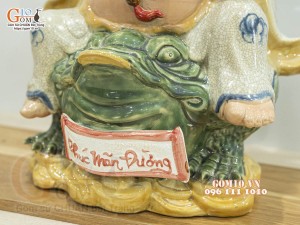 Tượng sứ Di Lạc Phúc Mãn Đường, cao 36cm