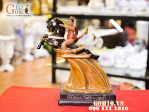 Tượng sứ Phù Đổng Thiên Vương 30cm