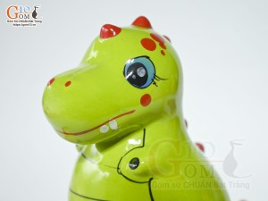 Khủng long tiết kiệm dáng đứng màu xanh, cao 21cm