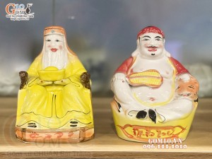 Tượng Thần Tài - Thổ Địa men màu, cao 14cm