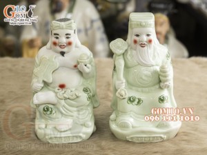 Tượng Thần Tài - Thổ Địa men ngọc cao 22cm