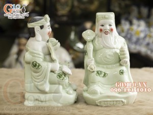 Tượng Thần Tài - Thổ Địa men ngọc cao 22cm