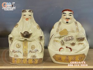 Tượng Thần Tài - Thổ Địa vàng kim, cao 20cm