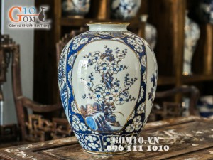 Vò tứ cảnh vàng kim 40cm