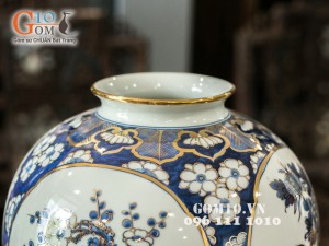 Vò tứ cảnh vàng kim 40cm